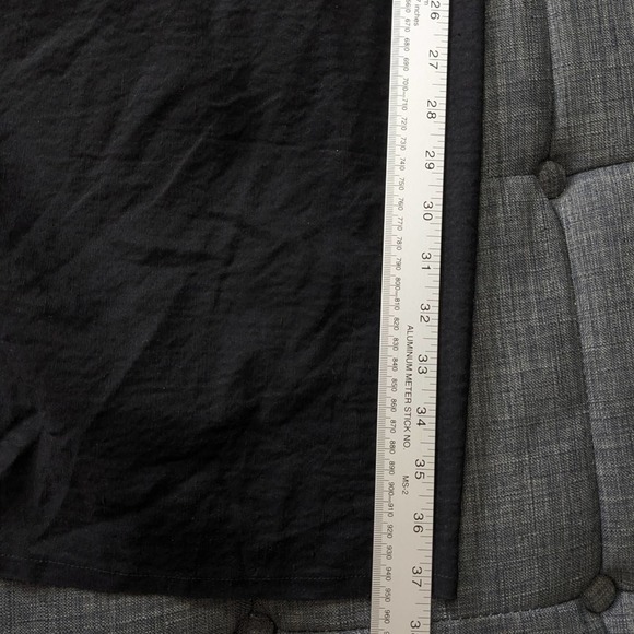 Aday Wind Down Wrap Dress Medium Black Linen Blend Pockets Belted - Picture 11 of 16